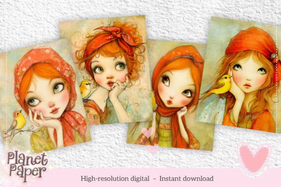 Download Girl and Little Bird - Girl Collection