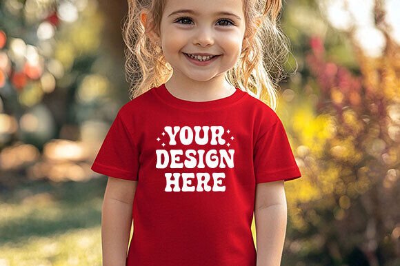 Download Rabbit Skins 3321 Toddler Mockup Red - Mockup Collection