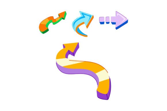 Download Navigating Colorful Arrows Pointing Dire - Colorful arrows Collection