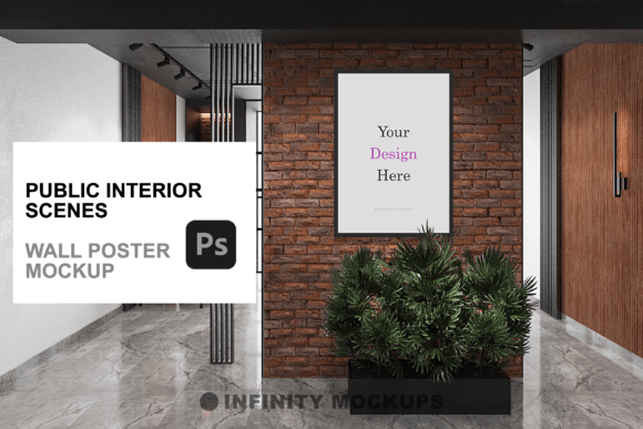 Download Public Interior Room Artwork Mockup - Mockup Collection