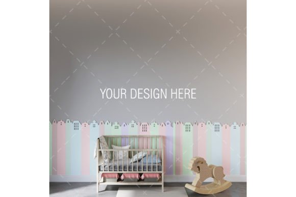 Download Baby Room Wall Mockup, Baby Room Design - Mockup Collection