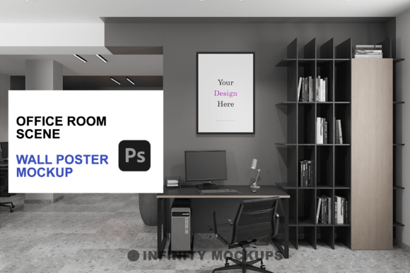 Download Office Room Artwork Mockup - Mockup Collection