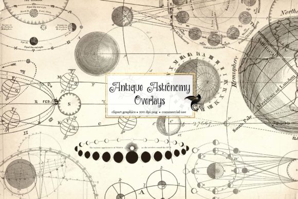 Download Antique Astronomy Overlays - Astronomy Collection