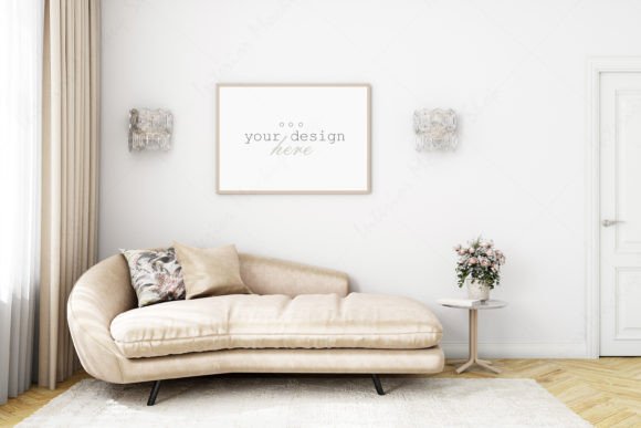 Download Artwork Mockup, Living Room - 1728 - Mockup Collection