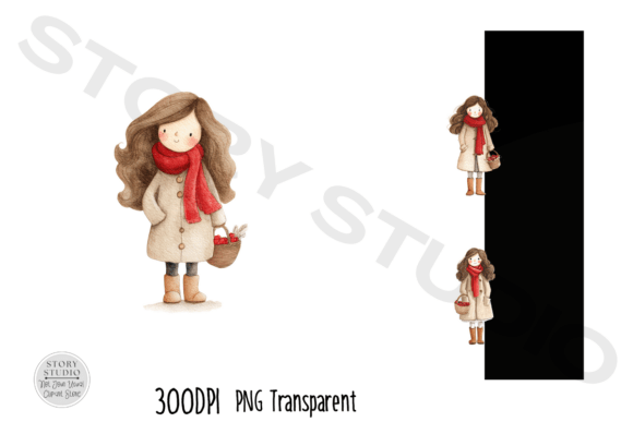 Download Cute Girl Fall Autumn Clipart Bundle - Girl Collection