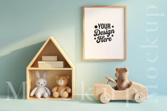 Download Wall Art Mockup for Nursery - Mockup Collection