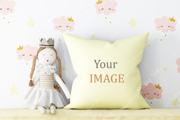 Download Mockup Pillow Kids 703 - Mockup Collection