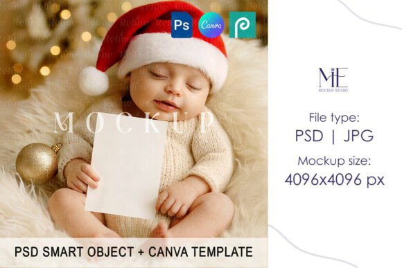 Download Baby Invitation Card Mockup Nursery - Mockup Collection