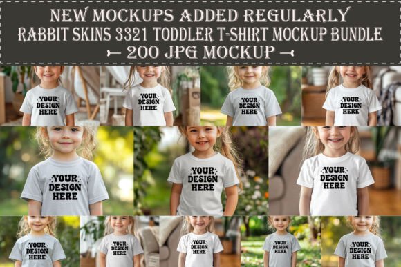 Download Rabbit Skins 3321 Toddler Mockup Bundle - Mockup Collection