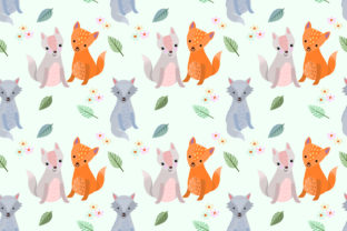 Download Cute Cartoon Wolf Seamless Pattern. - Pattern Collection