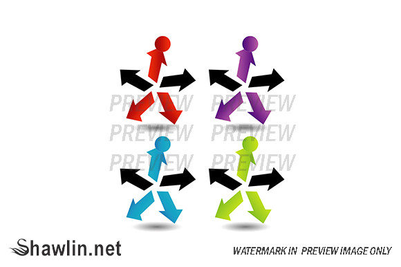 Download Set of Colorful Arrows- Corporate Logo - Colorful arrows Collection