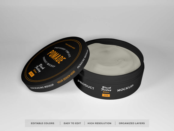 Download Realistic Pomade Packaging Mockup PSD - Mockup Collection