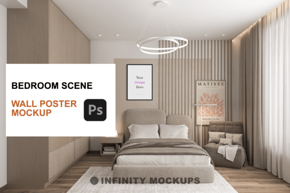 Download Bedroom Canvas Wall Art Mockup - Mockup Collection