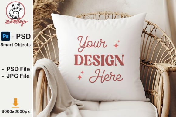Download Home Living Room Pillow Mockup PSD - Mockup Collection