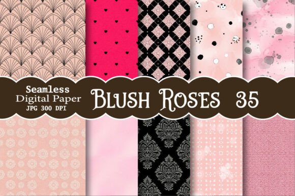 Download Blush Roses Patterns - Pattern Collection