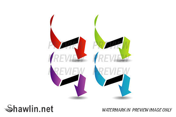 Download Set of Colorful Arrows- Corporate Logo - Colorful arrows Collection
