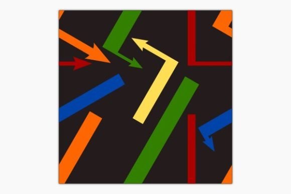 Download Colorful Arrows Dark Seamless Pattern - Colorful arrows Collection