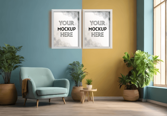 Download Two Artwork Mockup - Mockup Collection