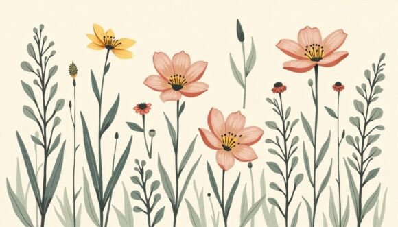 Download Vintage Botanical Illustration of Spring - Vintage botanical illustration Collection