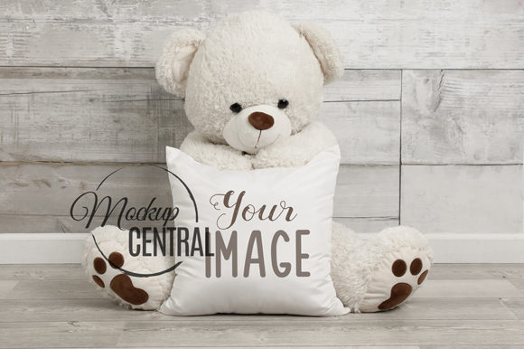 Download Cute Baby Square Mockup Nursery Pillow - Mockup Collection