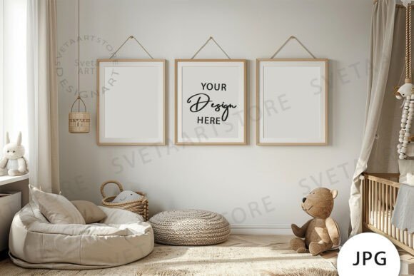 Download Frames Mockup, Baby Room Mockup JPG - Mockup Collection