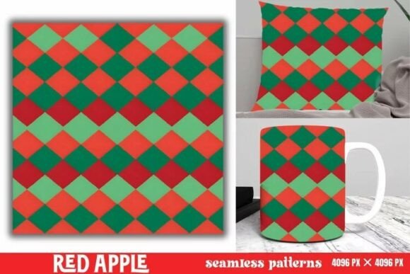 Download Red Apple Pattern Digital Paper Pattern - Pattern Collection