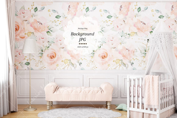 Download Wall Mockup, Nursery Room Mockup - 1122 - Mockup Collection