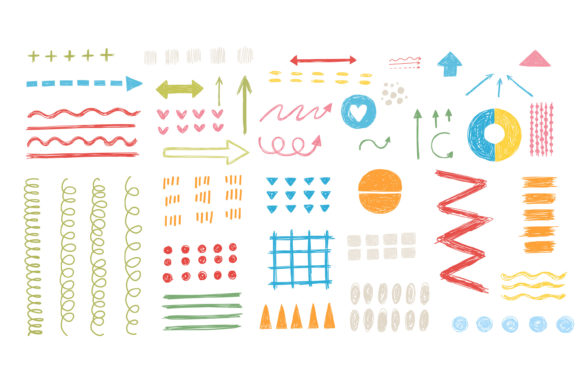 Download Various Sketchy Colorful Arrows Web Sign - Colorful arrows Collection
