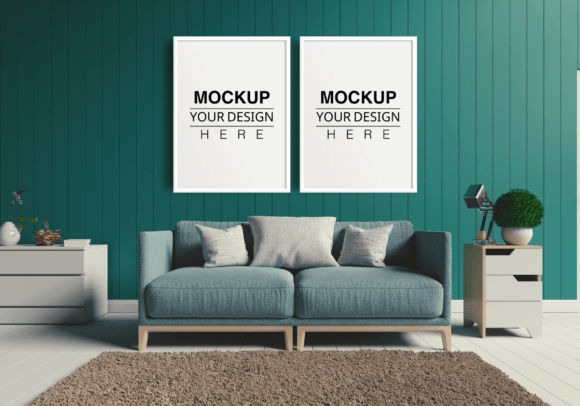 Download Digital Mockup, Interior Wall Art - Mockup Collection