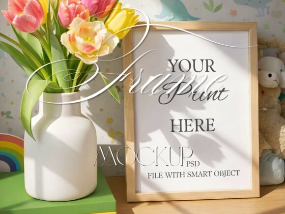 Download Kids Room Frame Mockup Nursery Interior - Mockup Collection
