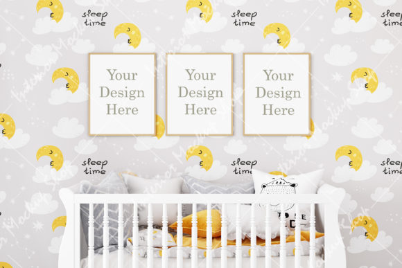 Download Frame Mockup, Nursery Room Mockup - 606 - Mockup Collection