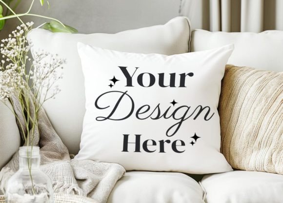 Download Home Living Room Pillow Mockup PSD - Mockup Collection