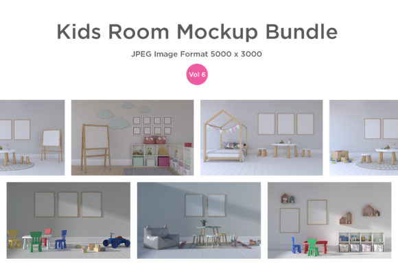 Download Kids Room Mockup Bundle Vol – 6 - Mockup Collection