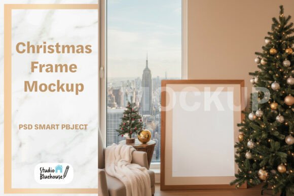 Download Christmas Frame Mockup - Mockup Collection