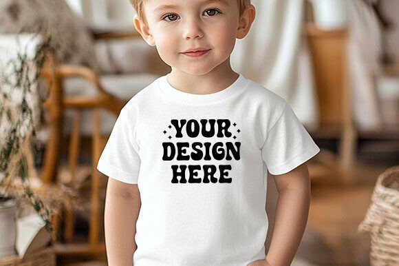 Download Rabbit Skins 3321 Toddler Mockup White - Mockup Collection