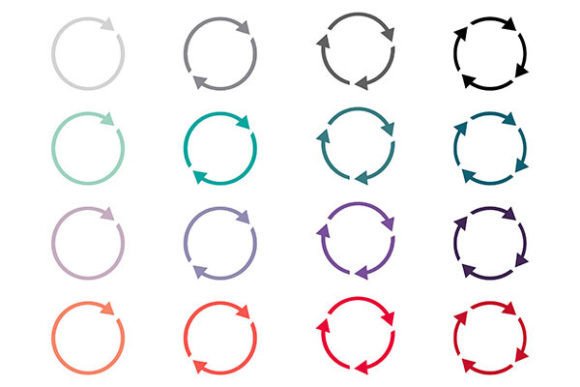Download Circular Colorful Arrows - Colorful arrows Collection