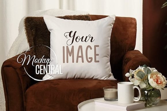 Download Home Living Room Chair Mockup Pillow - Mockup Collection