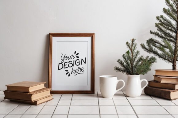 Download Christmas Frame Mockup &amp; Poster Mockup - Mockup Collection